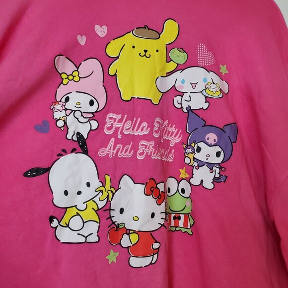 Womens 2x Hello Kitty Graphic Sweatshirt Pink - Picture 5 of 8